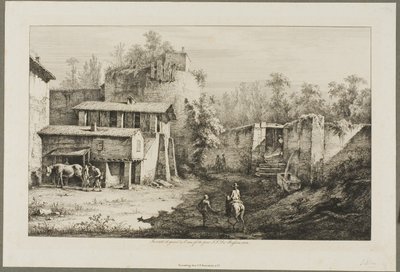 Paesaggio con Cavaliere e Fabbro da Jean Jacques de Boissieu