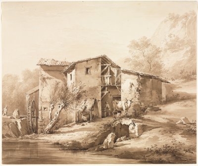 Paesaggio con mulino ad acqua, c1790 da Jean Jacques de Boissieu
