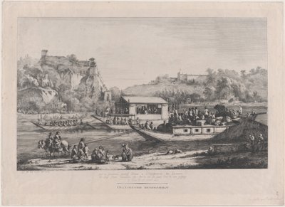 Papa Pio VII sulla Saône, 1805 da Jean Jacques de Boissieu