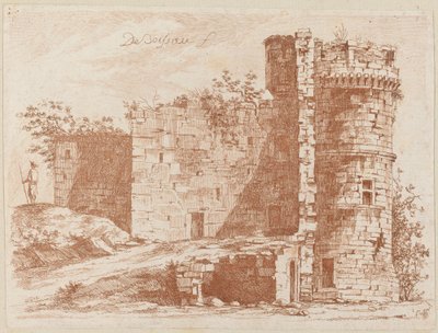 Rovine di un Vecchio Castello a Saint-Chamond, Loira da Jean Jacques de Boissieu