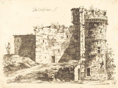 Rovine del Castello di Saint-Chamond, Loira da Jean Jacques de Boissieu