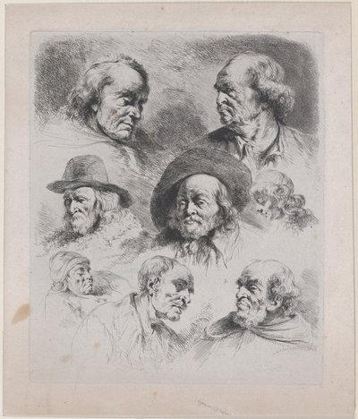 Studio di Otto Teste da Jean Jacques de Boissieu