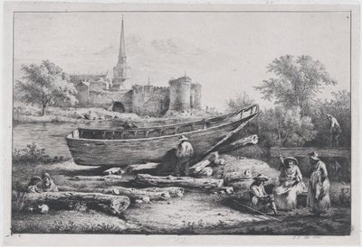 Il cantiere, a Savigny, 1803 da Jean Jacques de Boissieu