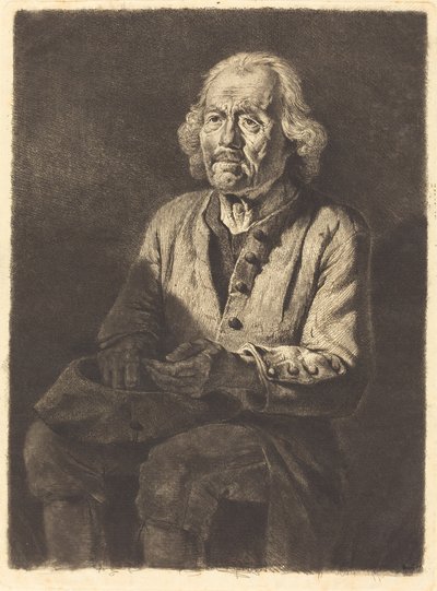Il Vecchio Contadino Girard da Jean Jacques de Boissieu