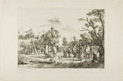La festa del villaggio da Jean Jacques de Boissieu