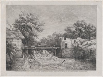 Il Mulino ad Acqua, dopo un dipinto di Ruisdael da Jean Jacques de Boissieu