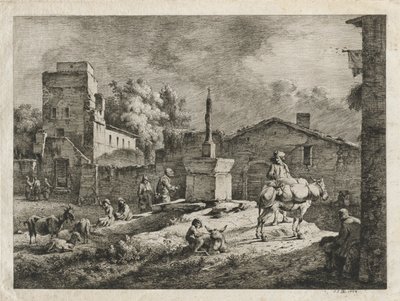 Veduta di Saint-Andeol, 1774 da Jean Jacques de Boissieu