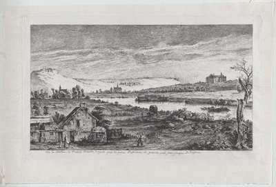 Vista del Castello di Madrid, vicino a Parigi da Jean Jacques de Boissieu