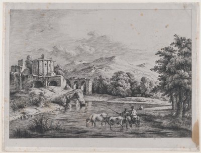 Veduta del Tempio di Vesta, 1774 da Jean Jacques de Boissieu