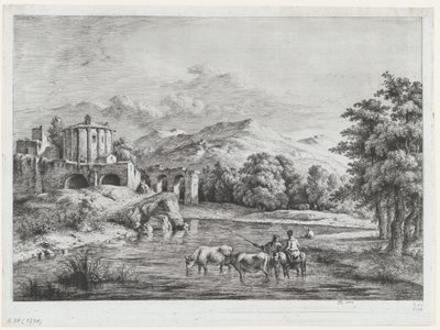 Veduta del Tempio di Vesta, 1774 da Jean Jacques de Boissieu