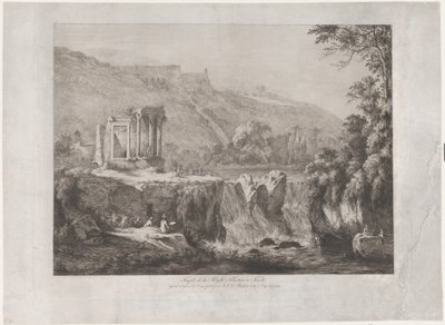 Veduta del Tempio della Sibilla Tiburtina da Jean Jacques de Boissieu