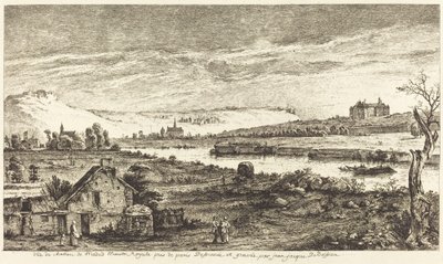 Veduta del castello di Madrid da Jean Jacques de Boissieu