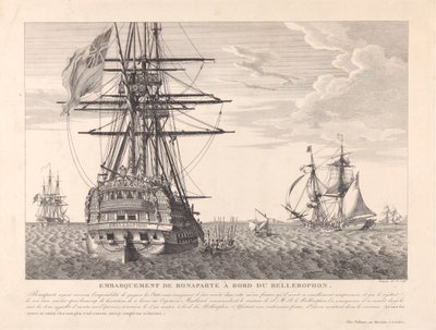 Napoleone si arrende al Capitano Frederick Lewis Maitland il 15 luglio 1815, c.1815 da Jean Jerome Baugean