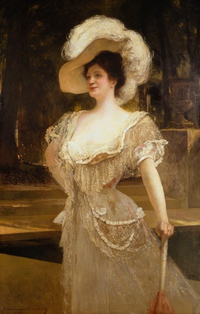 Ritratto di una signora da Jean Joseph Benjamin Constant