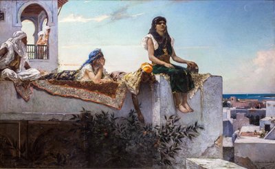 Sera sulle terrazze (Marocco) da Jean Joseph Benjamin Constant