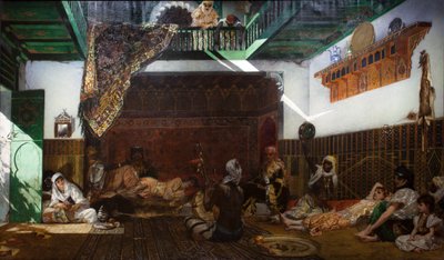 Interno di un harem in Marocco da Jean Joseph Benjamin Constant