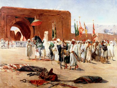Processione moresca da Jean Joseph Benjamin Constant