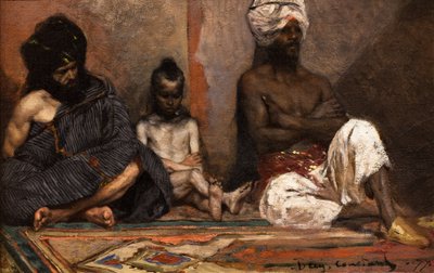 Arabi seduti da Jean Joseph Benjamin Constant