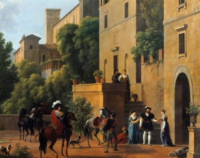 La partenza di Bayard da Brescia (dipinto di Joseph Bidault) da Jean Joseph Bidault