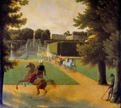 La passeggiata nel parco di Saint Cloud da Jean Joseph Bidault