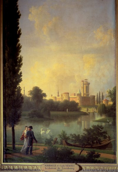 Il castello di Laxembourg (Austria), in primo piano l