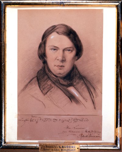 Robert Schumann, compositore tedesco, metà del XIX secolo da Jean Joseph Bonaventure Laurens