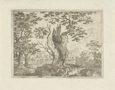 Paesaggio con un albero spezzato da Jean Joseph Hanson