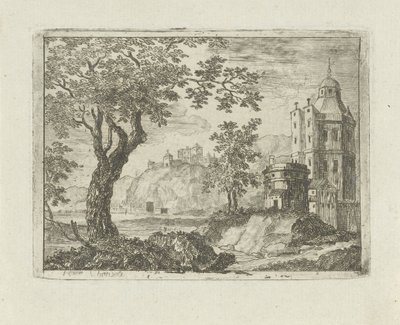 Torre in un paesaggio da Jean Joseph Hanson