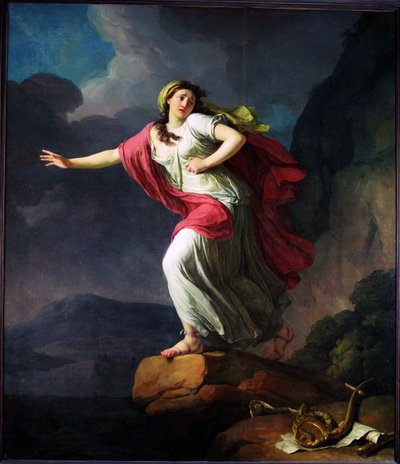 Saffo che si getta in mare, 1791 da Jean Joseph Taillasson