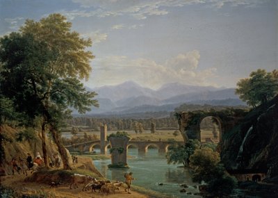 Il ponte augusteo sul fiume Nera, vicino alla città di Narni da Jean Joseph Xavier Bidauld