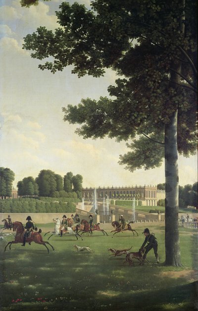 Lo spazio aperto davanti al Grand Trianon, 1810 da Jean Joseph Xavier Bidauld