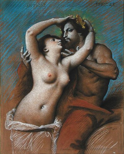 Antipe e Giove da Jean Jules Antoine Lecomte du Nouy