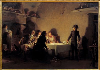 Cena di Beaucaire. Alla fine della sua visita alla fiera di Beaucaire il 29 luglio 1793, Napoleone Bonaparte cena con due negozianti di Marsiglia, un nimois e un produttore di Montpellier. Riscrive il testo 