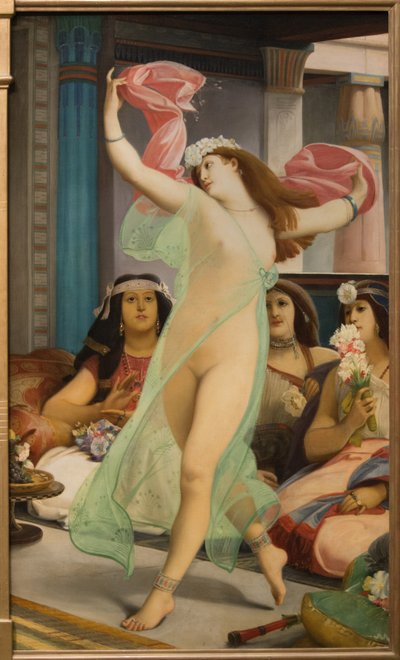 Danzatrice orientale in un harem da Jean Jules Antoine Lecomte du Nouy