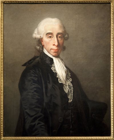 Ritratto di Jean Sylvain Bailly (1736-1793), scienziato francese, politico, eletto primo sindaco della città di Parigi il 15 luglio 1789 durante la Rivoluzione Francese, ghigliottinato sotto il Terrore da Jean Laurent Mosnier