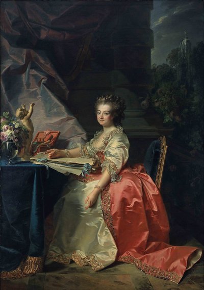Ritratto di Maria Luisa di Savoia 1749-1792, Principessa di Lamballe, 1780 da Jean Laurent Mosnier