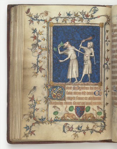 Il libro delle preghiere di Bonne di Lussemburgo, Duchessa di Normandia f.83v, prima del 1349 da Jean Le and workshop Noir