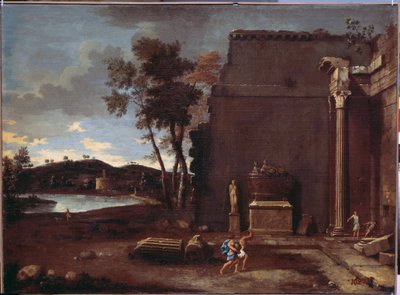 Paesaggio con sarcofago da Jean Lemaire