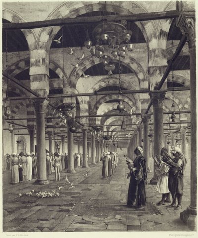 Preghiera pubblica nella moschea di Amron, da 