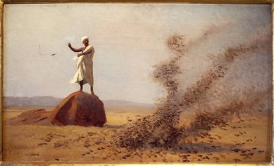 Arabo spaventato dalle allodole. (Tavola incompiuta). da Jean Leon Gerome