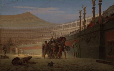 Ave Cesare! Morituri te salutant (Ave Cesare! Noi che stiamo per morire ti salutiamo) da Jean Leon Gerome