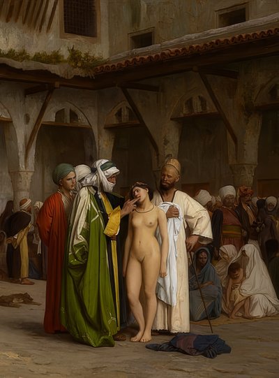 Il mercato degli schiavi da Jean Leon Gerome