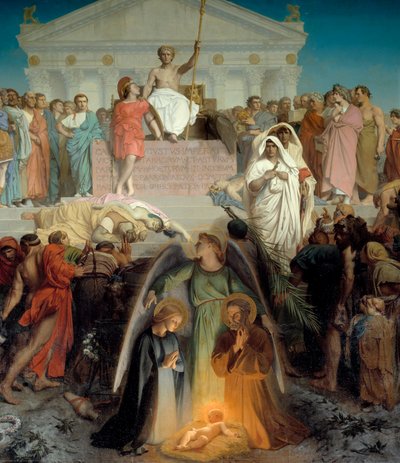Il secolo di Augusto, dettaglio centrale: la natività da Jean Leon Gerome