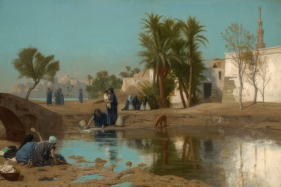 Fellahine che attingono acqua da Jean Leon Gerome