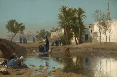 Donne fellah che attingono acqua da Jean Leon Gerome