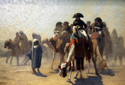 Generale Bonaparte con il suo stato maggiore in Egitto da Jean Leon Gerome