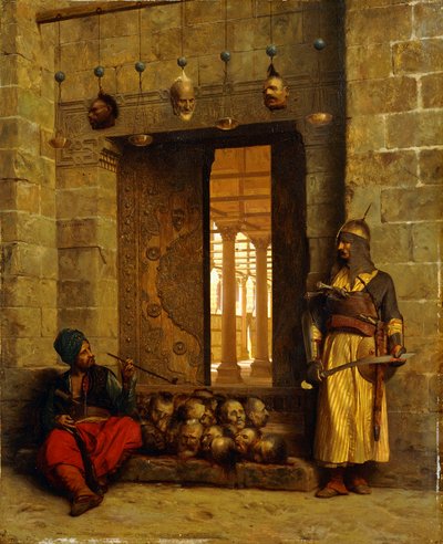 Teste dei ribelli Beys alla Moschea-El Assaneyn da Jean Leon Gerome