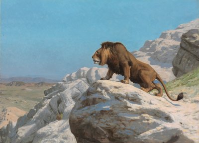 Leone in guardia da Jean Leon Gerome