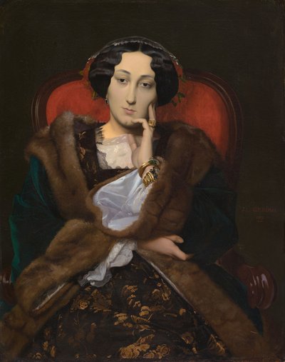 Ritratto di una donna da Jean Leon Gerome