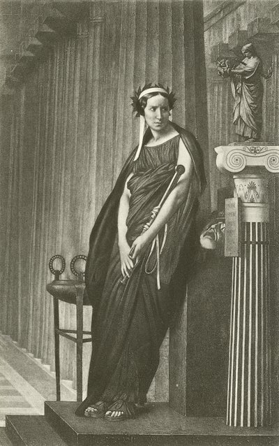 Rachele come la Musa della Tragedia Greca da Jean Leon Gerome